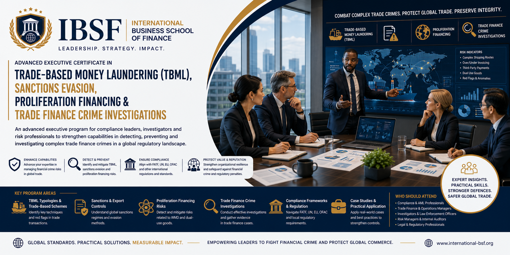 Advanced Executive Certificate in Trade-Based Money Laundering (TBML), Sanctions Evasion, Proliferation Financing & Trade Finance Crime Investigations