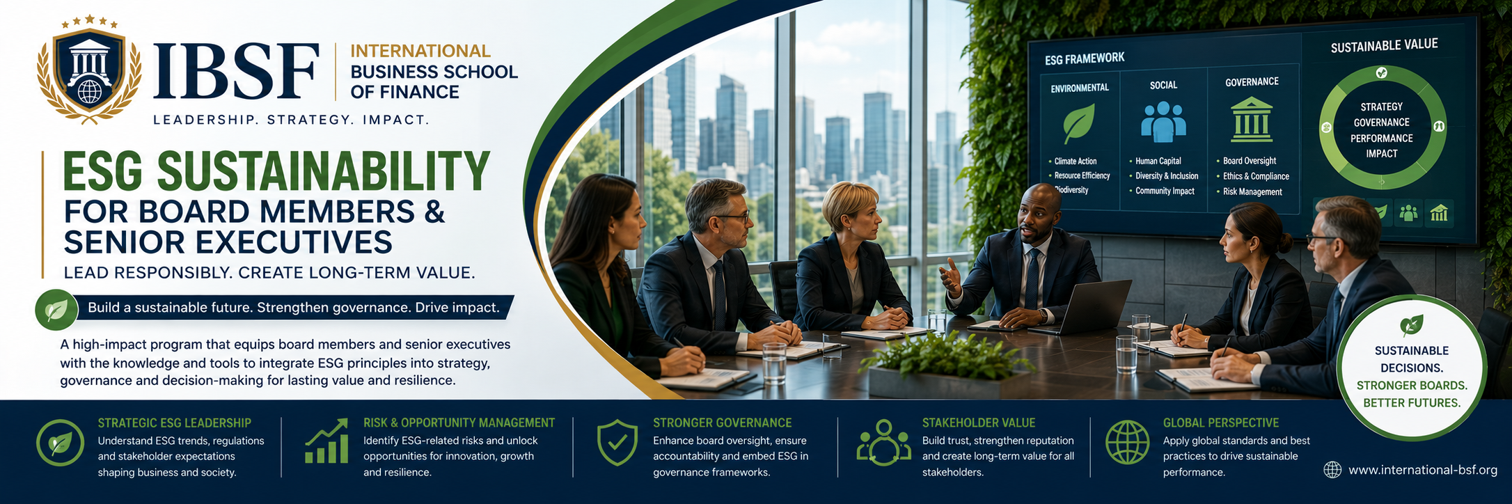 ESG Sustainability for Board Members & Senior Executives