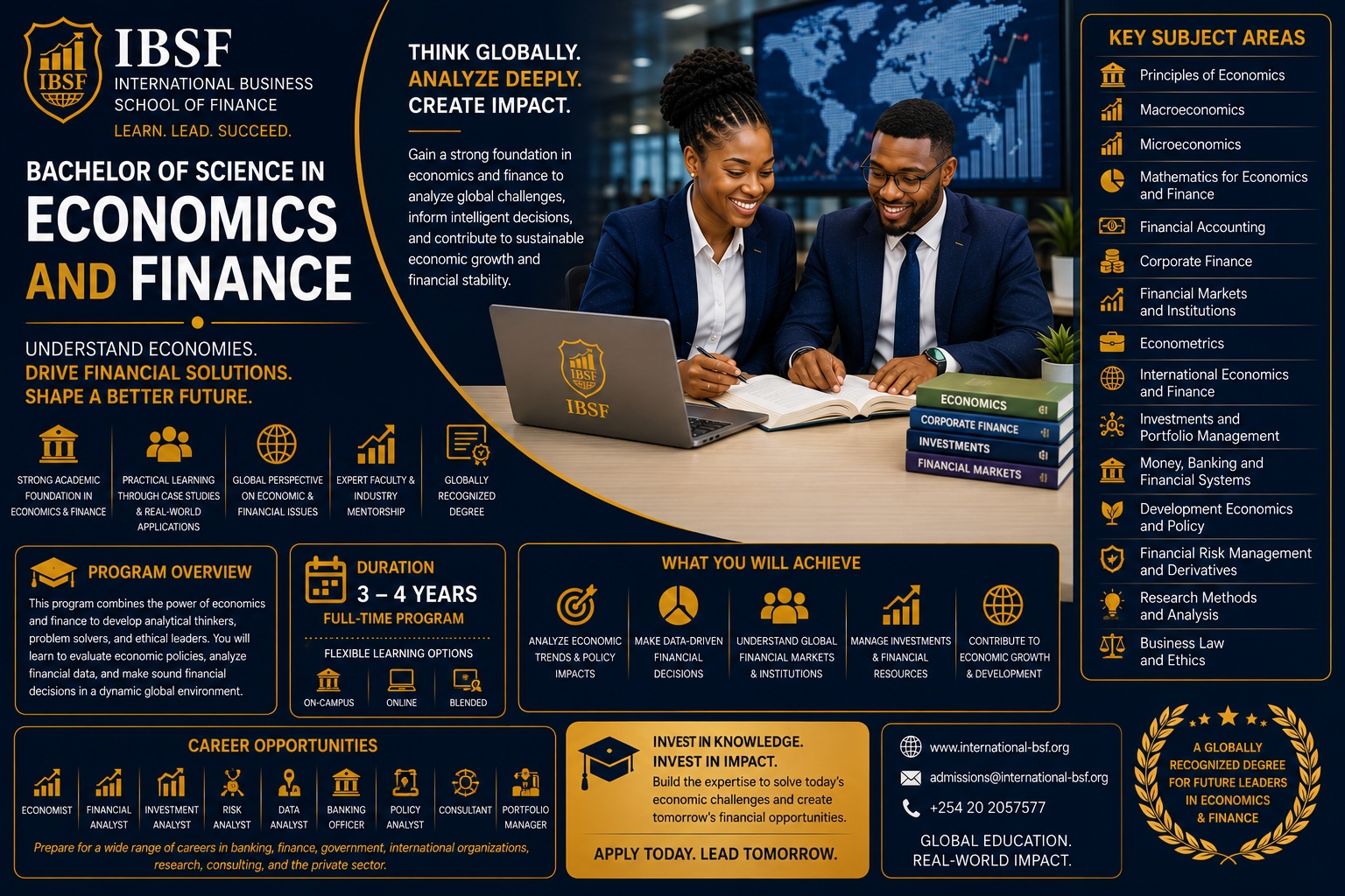 Bachelor of Science in Economics and Finance