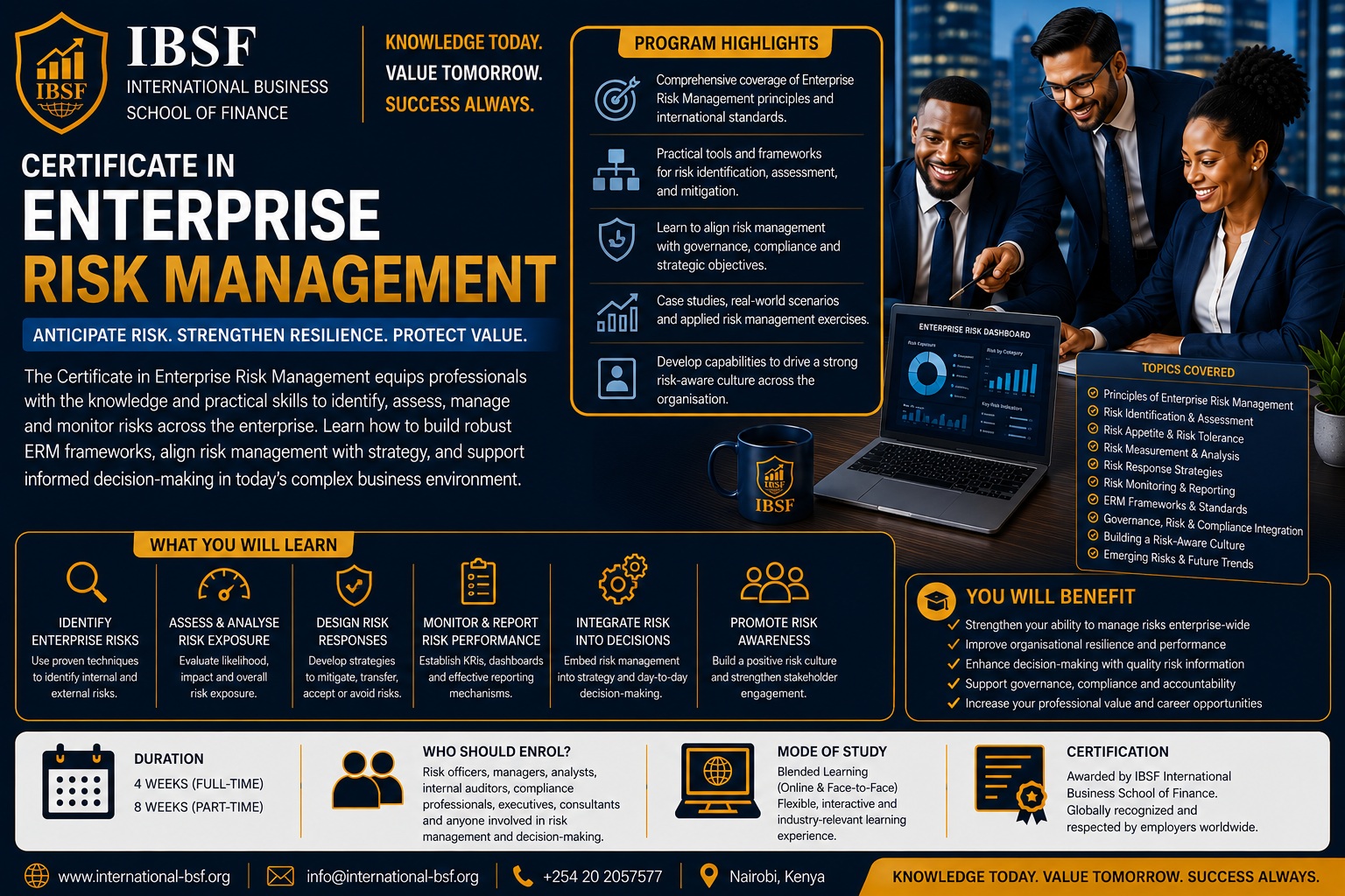 Certificate in Enterprise Risk Management